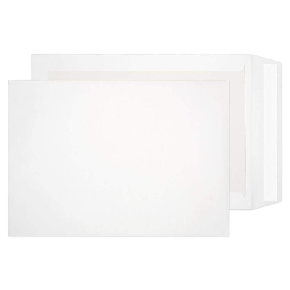 Purely Packaging Vita Board Back Envelopes C4 Peel & Seal 324 X 229 Mm Plain 120 Gsm White Pack Of 125