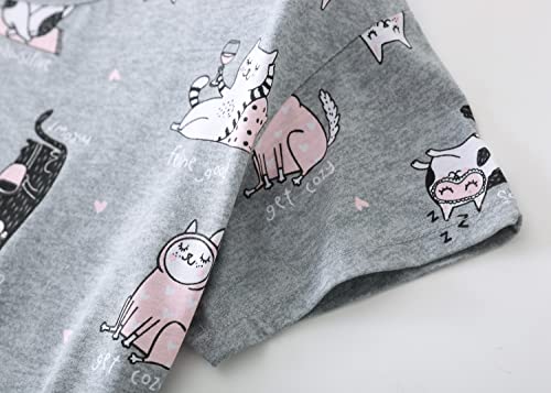 Image of PNAEONG Women Pajama Set Sleepwear Tops with Capri Pants Casual and Fun Prints Pajama Sets