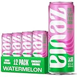 Zevia Zero Sugar Energy Drink, Watermelon, 12 oz Cans (12-Pack) – Naturally Sweetened, Non-GMO Project Verified, Gluten-Free, Vegan
