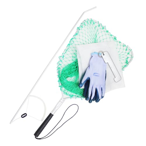 Danco 2025 Premium Lobster Kit – 30” Aluminum Bent Nose Tickle Stick, Mesh Keeper Bag, Lobster Gauge, Rubber-Dipped Gloves & Landing Net – Corrosion-Resistant Spiny Lobster & Crab Gear