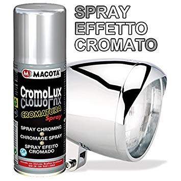 Macota - Cromolux - Pintura cromada en spray, hasta 400°, 200 ml