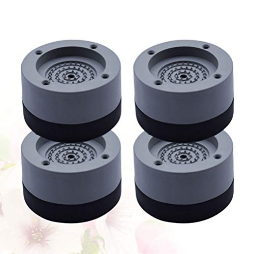 Lurrose 4PCS Silicone Almofadas Máquina de Lavar Roupa Máquina de Lavar Geladeira Absorvedor de Refo