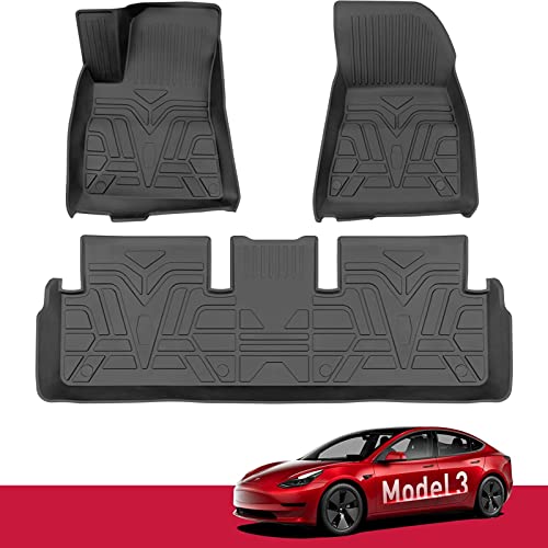 2016-2023 Tesla Model 3 Floor Mat And Model 3 3D Cargo Liner #TOP1
