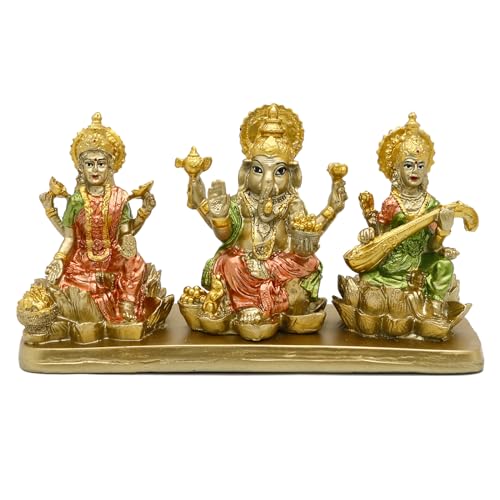 Hindu-Lakshmi Ganesha Saraswati Statue – Laxmi Ganesha Idol...