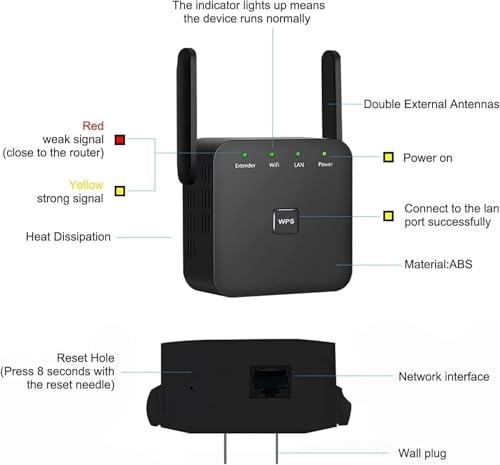 2025 Fastest WiFi Extender, WiFi Repeater, WiFi Booster, Covers Up to 12000 Sq.ft and 80 Devices, Internet Booster - with Ethernet Port, Quick Setup, Home Wireless Signal Booster - Image 6