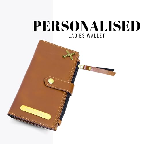 Image of Personalized Leather Wallet | Custom Name & Charm | Unisex Faux Leather Wallet with Button Closure | Stylish & Durable Gift for Men & Women (Blue)