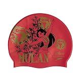 Speedo Unisex-Erwachsene Badekappe mit Disney Mulan, Rot, Einheitsgröße