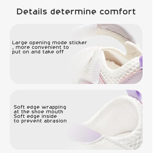 Charrost Baby Girl Boy First Walking Shoes Infant Toddler Baby Barefoot Shoes 6-12 Months Size 3 Wide Baby Walking Slip on Shoes Baby Soft Breathable3