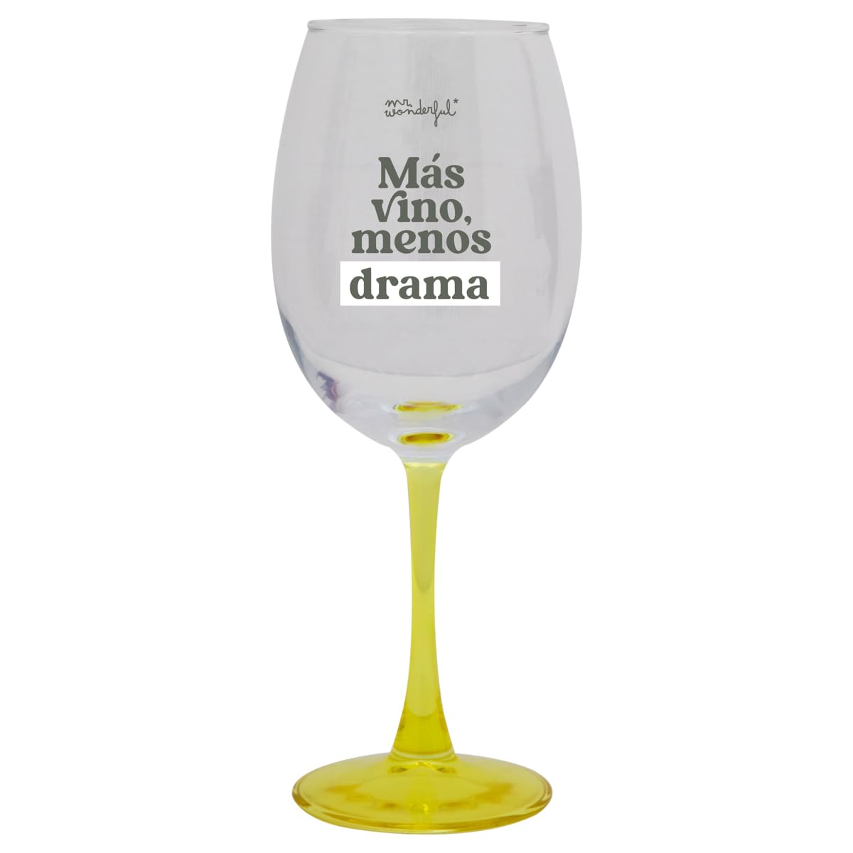 Mr. Wonderful WOA11773ES Copa de vino - Seco o afrutado, ¡brindemos por esta madre que tiene el cielo ganado, 470 Mililitros. — view 13