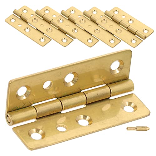 SOLUSTRE Small Piano Hinge 6pcs for Crafts Jewelry Box Cabinet Door Made of Material Easy to Install