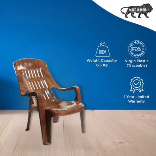 Image of Cello Plastic Comfort Relaxing Chair ( Sandalwood )