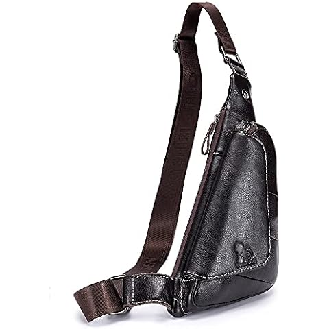 Nefli Bolso Pecho de Cuero para Hombre Cover