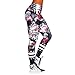Produktbild Dingziyue Damen-Sweatpants mit Totenkopf-Aufdruck, Skinny, schmal, hohe Taille, Yoga-Leggings, C, xxl