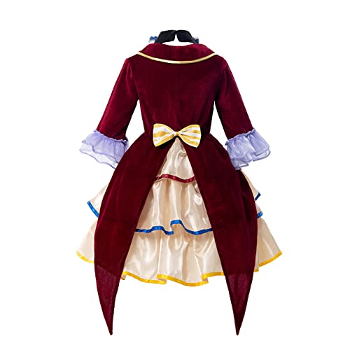 Cr Rolecos Mad Hatter Costume For Girls Kids Fairytale Tea Party Dress Outfit Child Halloween Costumes Suit With Hat L thumb #6