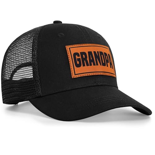Image of Papa Dad Trucker Hat - Adjustable Men's Snapback Hats for Dad Grandpa, Fathers Day Birthday Gifts from Daughter Son