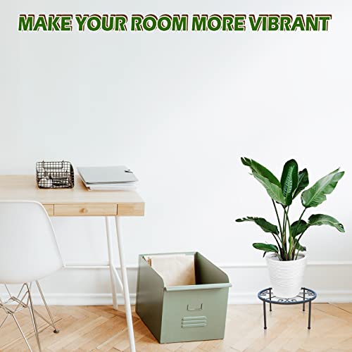 Yisancrafts 1-Pack Metal Plant Stand Shelf Indoor Outdoor, Heavy Duty Potted Flower Pot Holder Stands, Iron Plant Rack, Garden Container Round Supports For Planter #TOP2