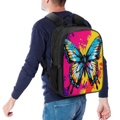 Mochila escolar de mariposas y juego impreso 3D para niños estudiantes de primaria 5
