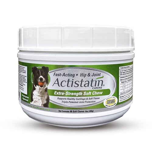 Actistatin Canine Large Dog Soft Chews, 60ct – Patented Extra-Strength Joint, Cartilage, Soft Tissue Supplement: Glucosamine, Chondroitin, Manganese, MSM, L-Carnitine – High Absorption, Fast Results - image 7