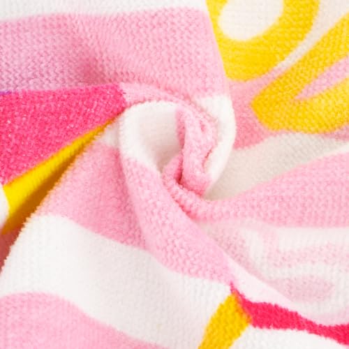 Peppa Pig Towel For Girls | Girls Towel Poncho | Hooded Beach Towels For Kids | One Size Pink