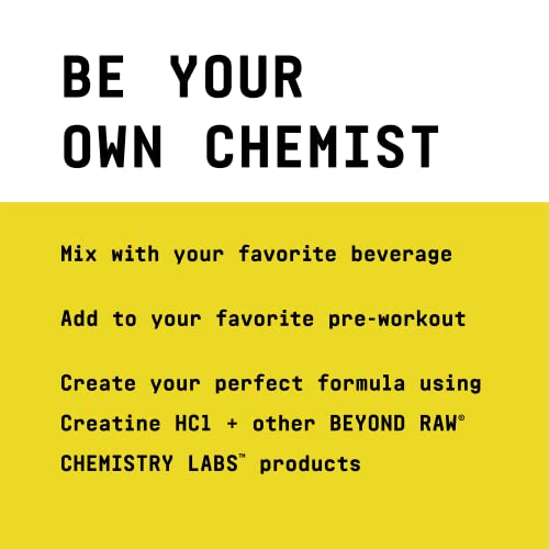 Beyond Raw Chemistry Labs Creatine Hcl Powder | Improves Muscle Performance | 120 Servings #TOP4
