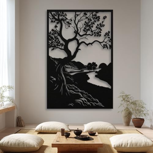 Décoration murale en métal pour rompre la monotonie d'un mur vide