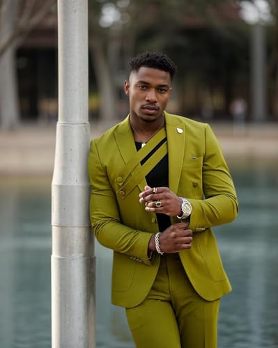 Fashion Mens Suit 2 Piece Suits for Men Party Regular Fit Single Breasted Tuxedo Peak Lapel Blazer Pants for Dinner Prom2