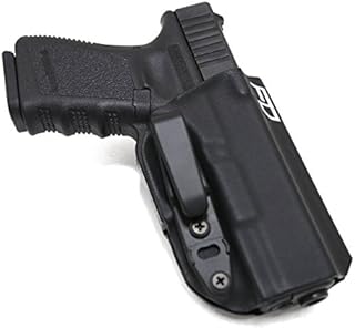 Fierce Defender FDO Industries IWB Tuckable Kydex Holster Compatible with Glock 43/43x The Arbiter Series -Made in USA- (Black)