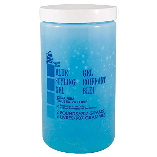 SUPER STAR Blue Styling Gel Extra Firm Hold HP-55108