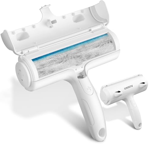 ACE2ACE Spazzola Togli Peli Animali, Spazzola Peli Cane e Gatto, Leva Peli Animali Domestici, Rimuovi e Raccogli peli Animali, Riutilizzabile Rullo Spazzola per Cuccia, Tappeti, Divani, Vestiti