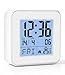 Produktbild FAOKZE Elektronischer Wecker Nachttisch,Digitaler Wecker mit LCD Anzeige,Klein Reisewecker Digital,Snooze Wecker Digital,Uhr mit Temperaturanzeige,Datum für Schlafzimmer Schreibtisch Reisen,12/24HR