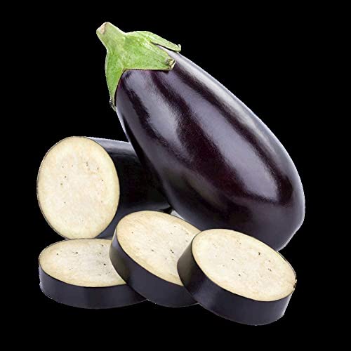 Semi di prodotti biologici del giardino Semi di melanzane antiche non OGM (melanzane noir 400 semi)