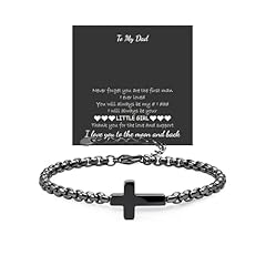 A1:cross bracelet and ToMyDad crad