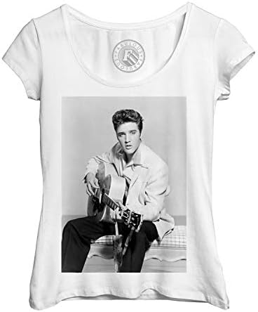 Star Celebrité Elvis Presley Singer Old Music Original Women's T-...
