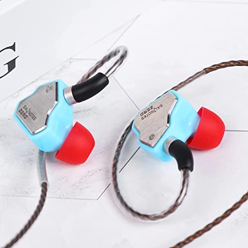 Image of Concept Kart 7Hz Salnotes Zero Wired Iem Earphone, 10Mm Dynamic Driver|Metal Composite Diaphragm|Noise Isolation|In Ear Monitor Earbuds With Detachable Ofc Cable (Blue, 3.5Mm With Mic)