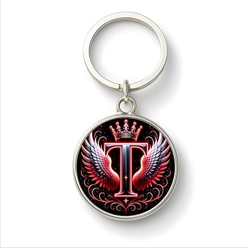 Image of magical gifts MG | Premium Alphabet & Initial Metal Keychain for Bags & Keys | Double-Sided | Personalized Initial Charm Keyring | Heavy-Duty Metal | Perfect for Gifting & Daily Use