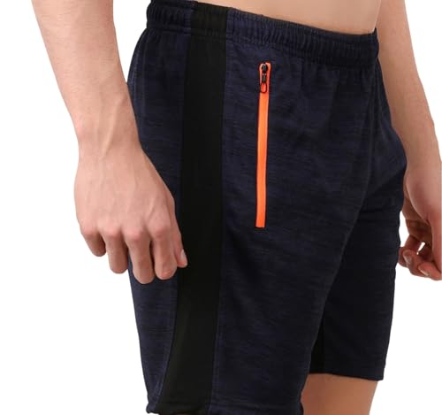 Image of NINQ Mens 2 Pack Polyester Yoga Short Men Summer Running Gym Sports Shorts with Pockets Shorts for Men (in, Alpha, M, Regular, Black)