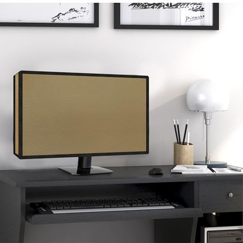 Cranique Dust Proof LCD / LED Monitor Cover for 27" Dell | HP | LG | Lenovo | Samsung | Acer | BenQ 27 Inch (Khaki)