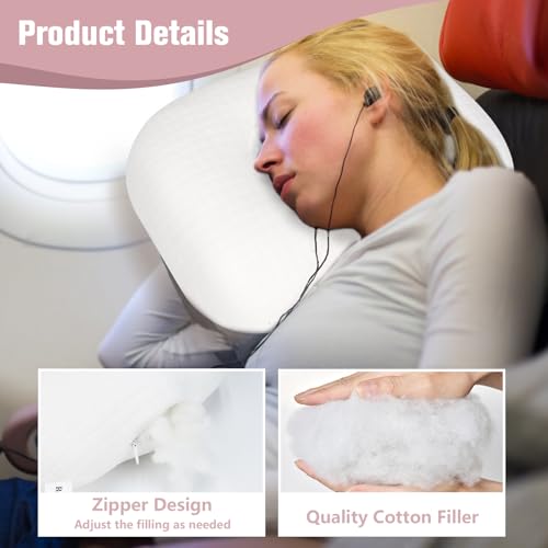 Ear Piercing Pillow for Side Sleepers, Ear Pillows with Holes for Pain, Earring Inflammation Pressure Sores, Cotton Earring Pillow for CNH Side Sleepers