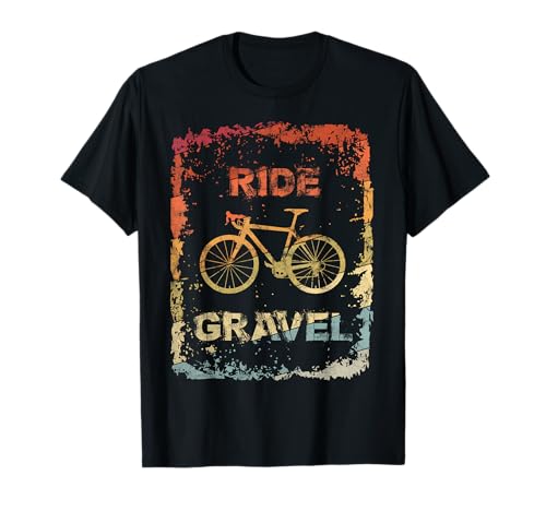 Gravel Bike Rennrad Ride Gravel Cyclocross Vintage Retro T-Shirt