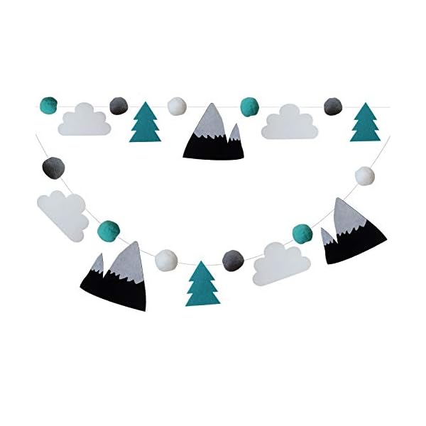 Baby Crib Mobile by Sorrel + Fern- Starry Woodland Night Nursery Decoration | Crib Mobile for Boys and Girls (Mint) – Bild 3