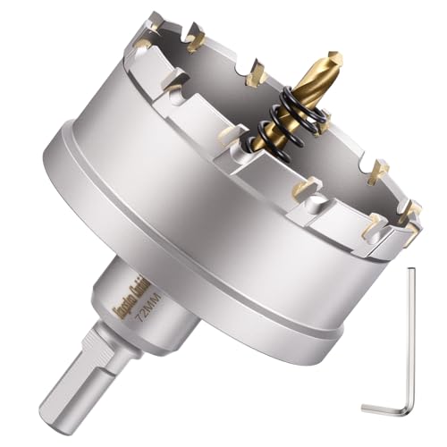 Scie-cloche en carbure DTGN 72mm pour métal et bois couleur argent