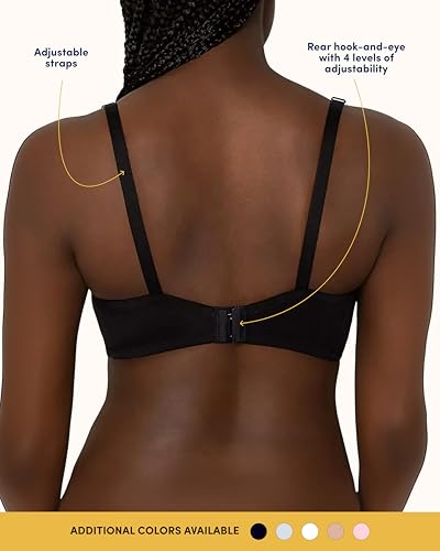 Image of Fruit of the Loom Women's Smooth Cotton T-Shirt Bra - Ultra-Soft, Flexible, and Invisible Under Tees