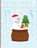  Laberintos Navideños: Libro De Actividades De Rompecabezas De Laberintos Navideños Para Niños De 3 a 6 Años - Idea De Regalo De Navidad Para Niñas Y Niños, Preescolares Y Kindergarten