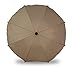 Sombrilla universal para cochecitos y sillas de paseo deportivas, paraguas con soporte universal, protección UV 50+, protección solar (beige)