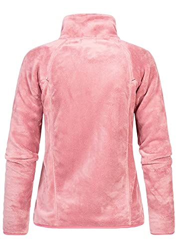 Geographical Norway Upaline Lady - Fleece Fine Frauen Warm Fermetur Zip - Jacke Herbst Winter Frühling Warm Frauen - Long Sleeve Pullover Pelz Weich Komfort Outdoor (Hell Rose M-Größe 2)