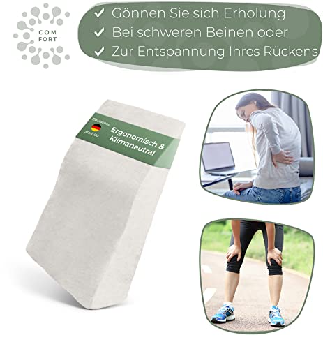 WELL B4® Ergonomisches Venenkissen zum Beine hochlagern FLACH - Beinhochlagerungskissen Beinauflage Keilkissen / Stützkissen für Beine & Knie ideal als Lymphkissen und Venenkeil - Image 7