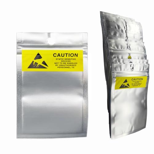 100pcs 3.94 * 5.91in/10 * 15 cm ESD Bags,Resealable Translucent Antistatic Bags for SSD,HDD,Anti Static Bag for Hand Drive or Varieties of Electronic Device (100pcs 3.94 * 5.91 in / 10 * 15 cm)