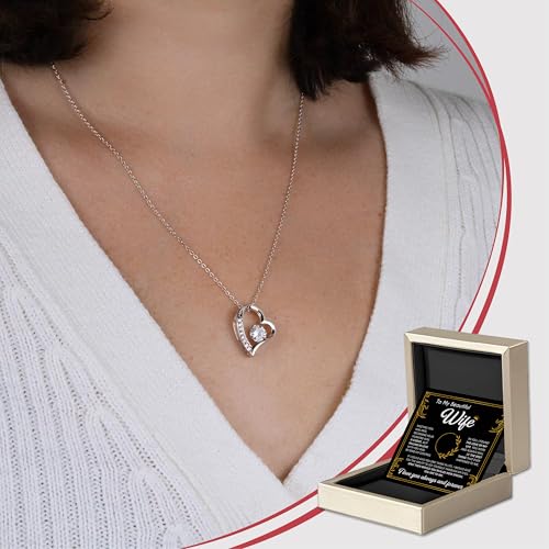 To My Beautiful Wife Necklace from Husband, Soulmate Necklace for Women, Wifey Birthday Gift Ideas from Husband, Mother day Anniversary Jewelry Present, Romantic Jewelry for Best Wifey3