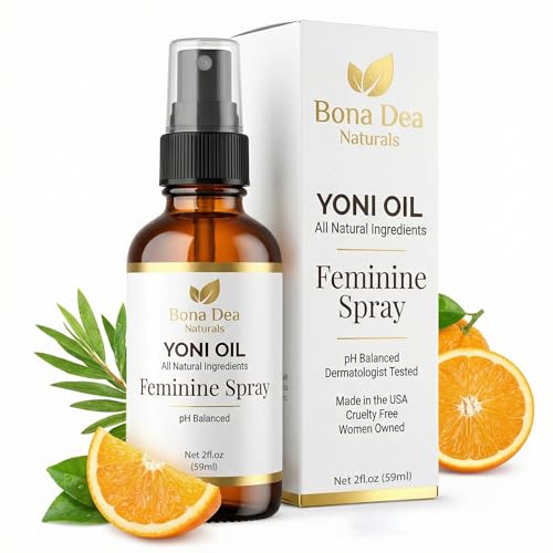 Feminine Spray for Women – All Natural Yoni Oil Deodorant & Moisturizer, Organic Essential Oils,...