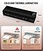 13 Inch Laminator Machine, A-3 9-in-1 Thermal Laminator with Sheets for Hot & Cold Laminating Machine, Features Fast 60-Sec Warm Technology and Never-Jam Design for Home,Office,or School Use (Black)